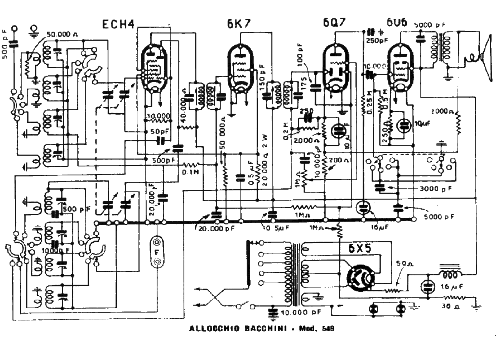 Allocchio Bacchini 549 schematic