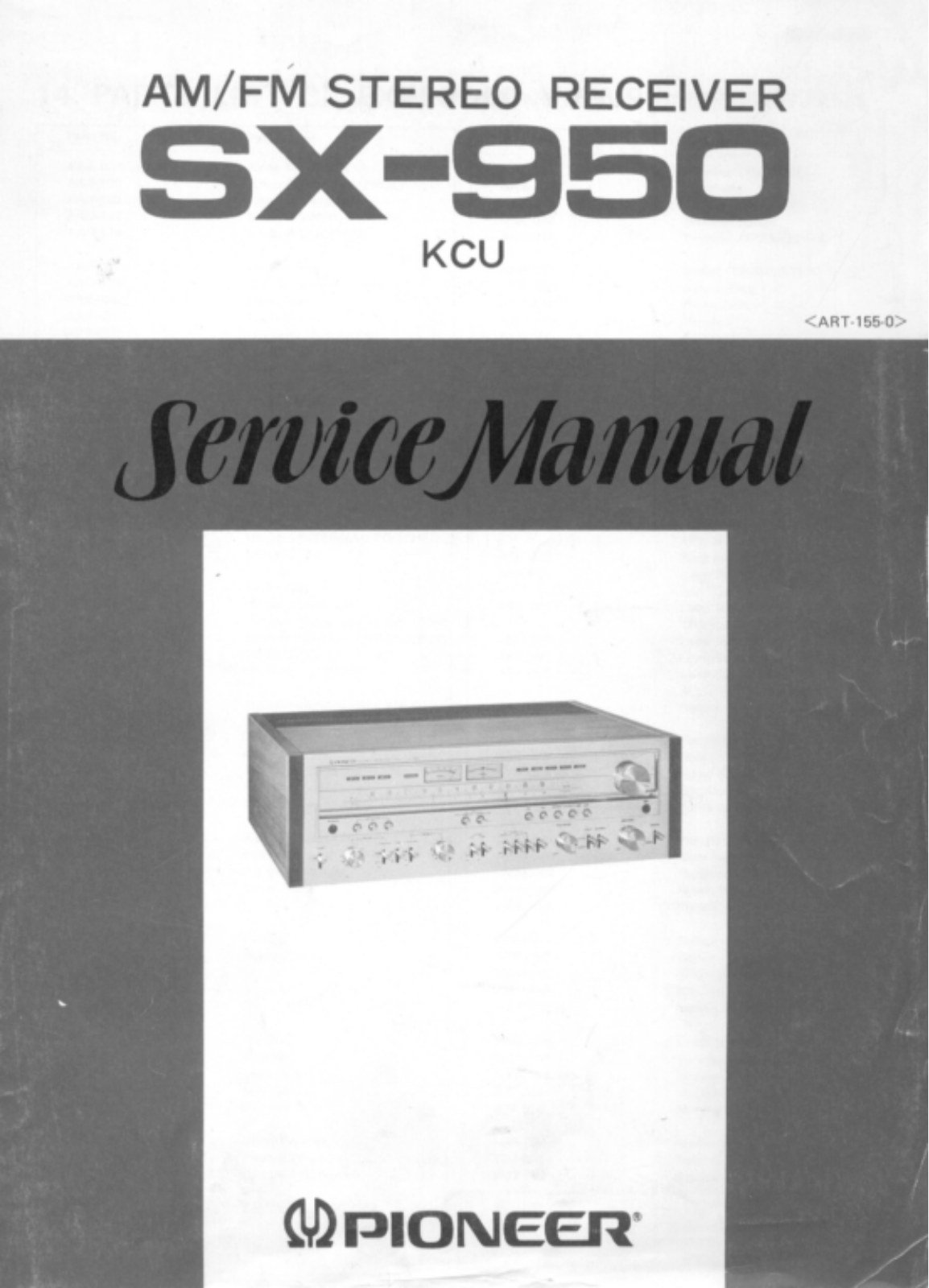 Pioneer SX-950 Service manual