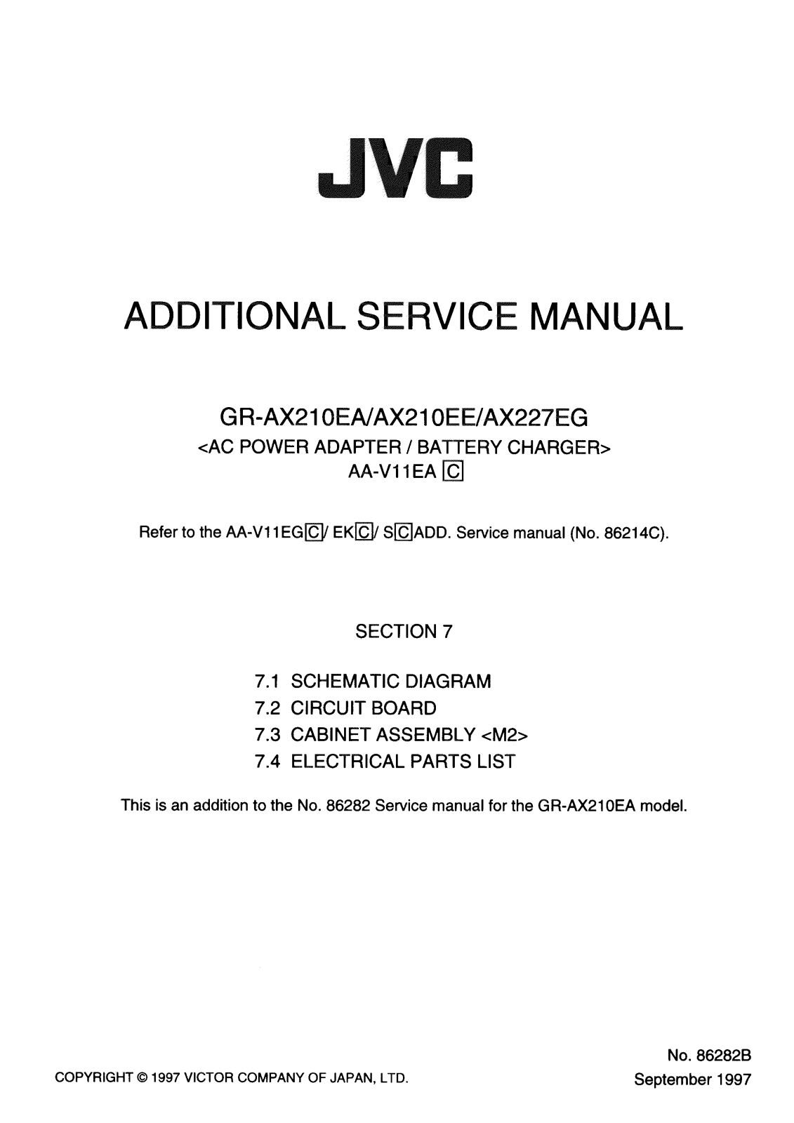 JVC GR-AX210EA, GR-AX210EE, GR-AX227EG Service Manual