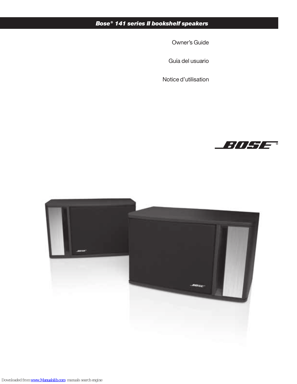 Bose 141 Series II Owner's Manual