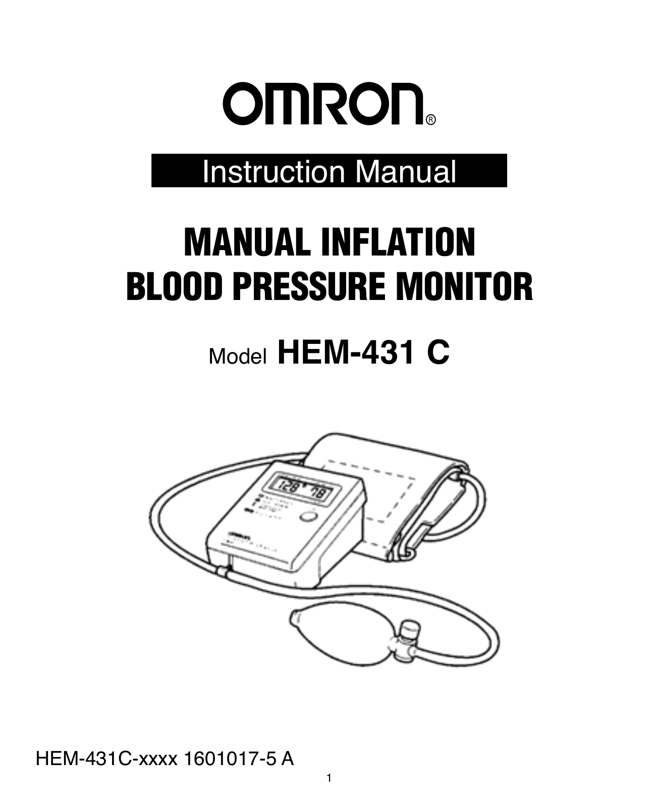 Omron HEM-431C User Manual