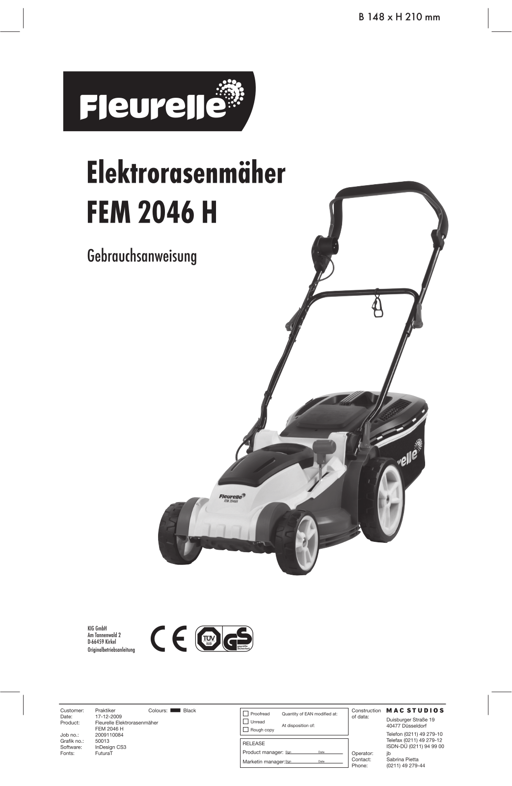 Fleurelle FEM 2046 H User Manual