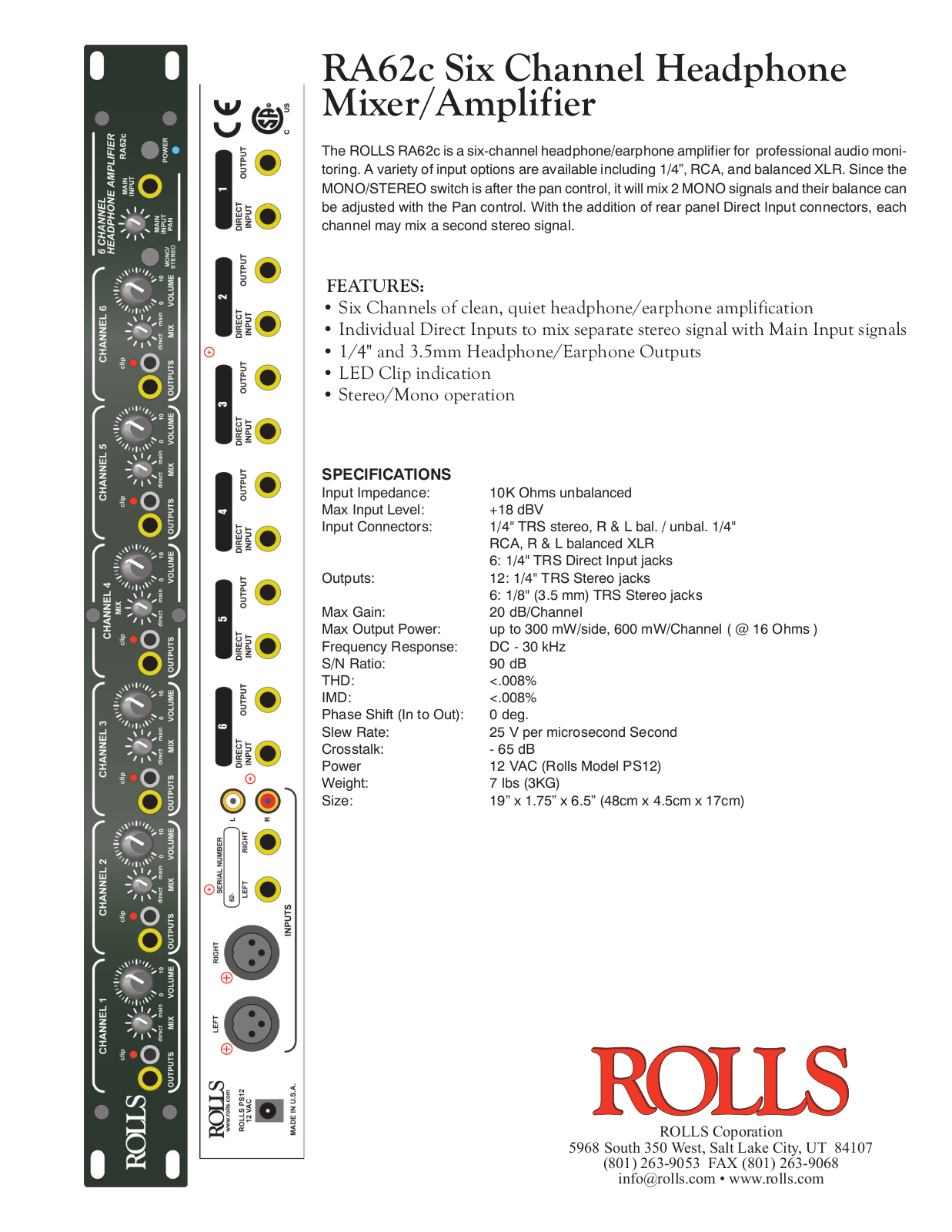 Rolls RA62C User Manual 2 - ManualMachine.com