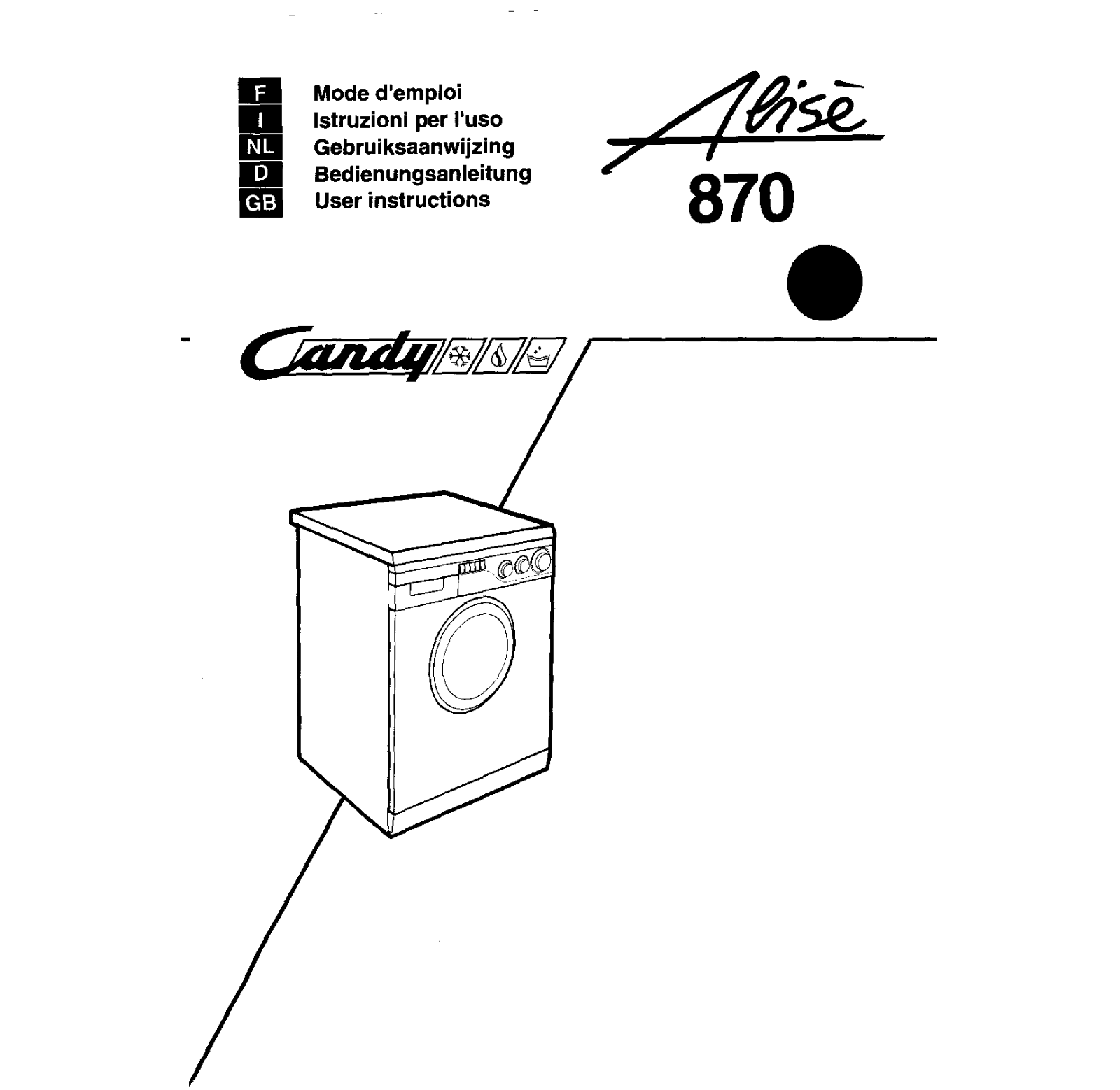 CANDY ALISE 870 User Manual