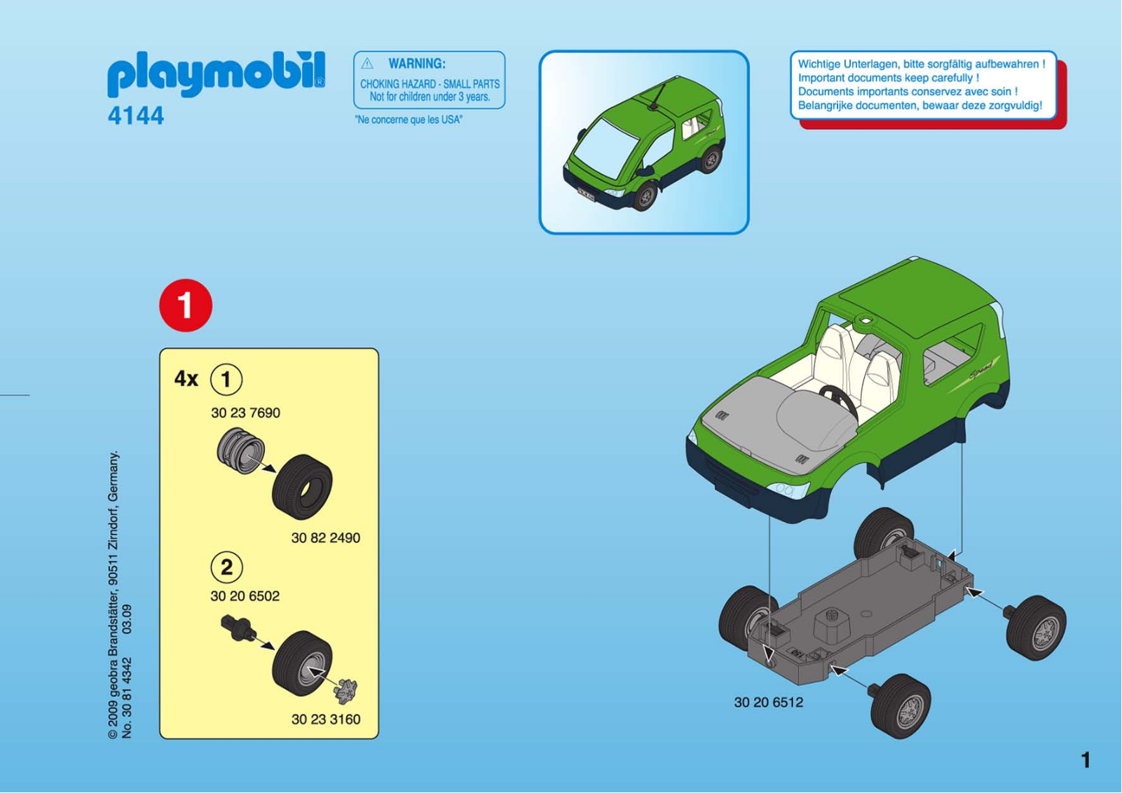 Playmobil 4144 Instructions