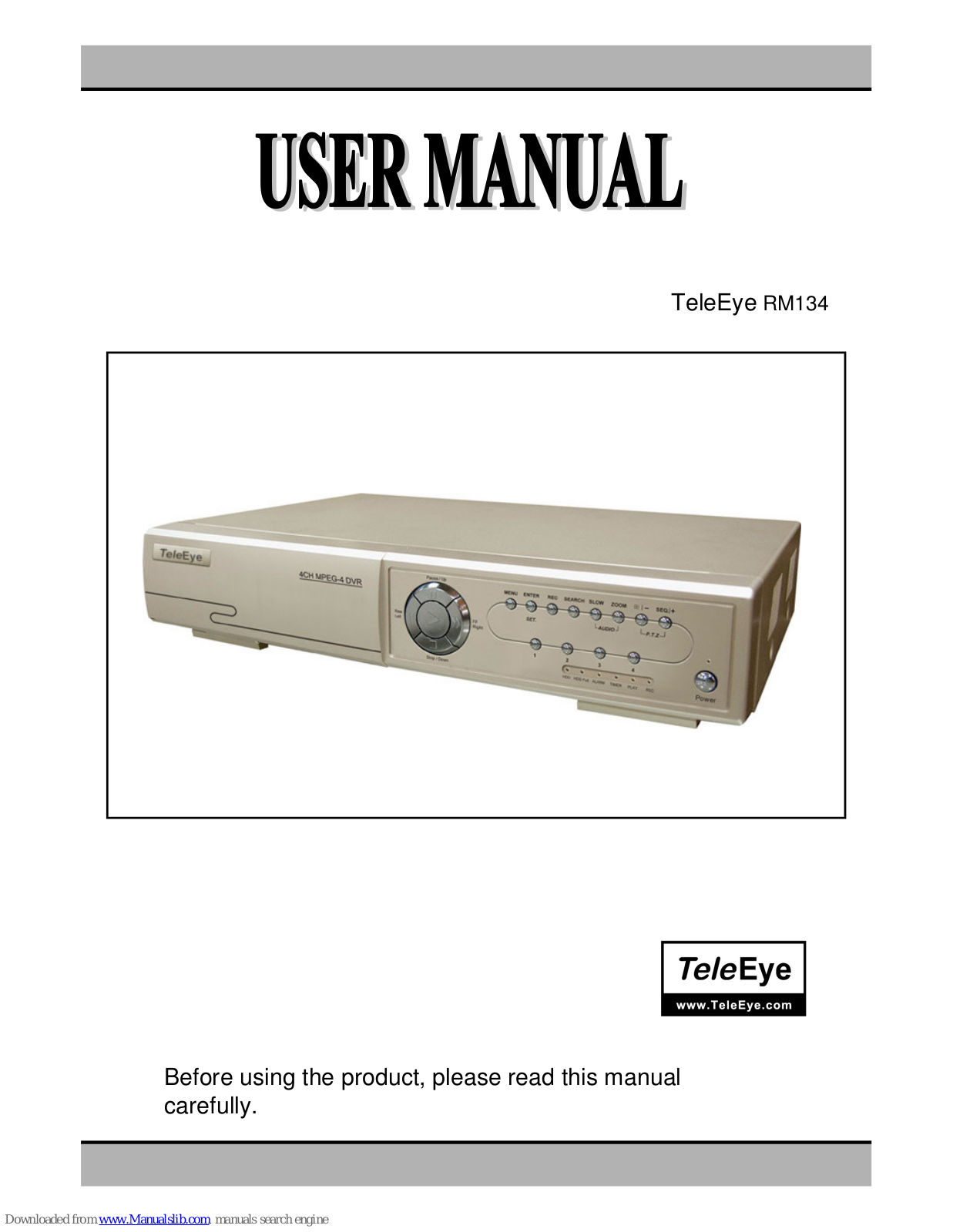 TeleEye RM134 User Manual - ManualMachine.com
