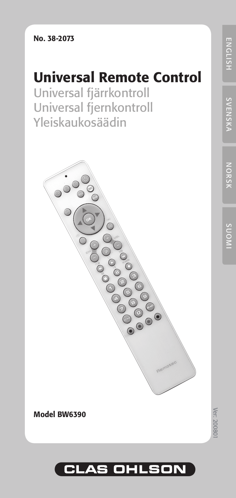 Clas Ohlson BW6390 User Manual
