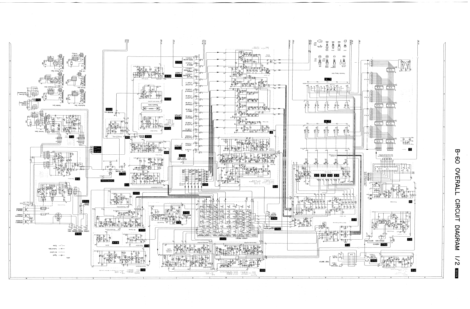 Yamaha B-60 Schematic