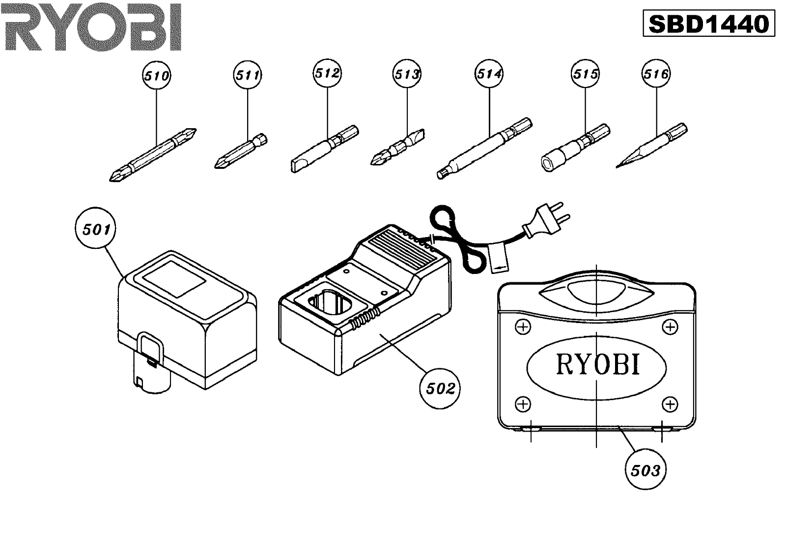 Ryobi SBD1440 User Manual