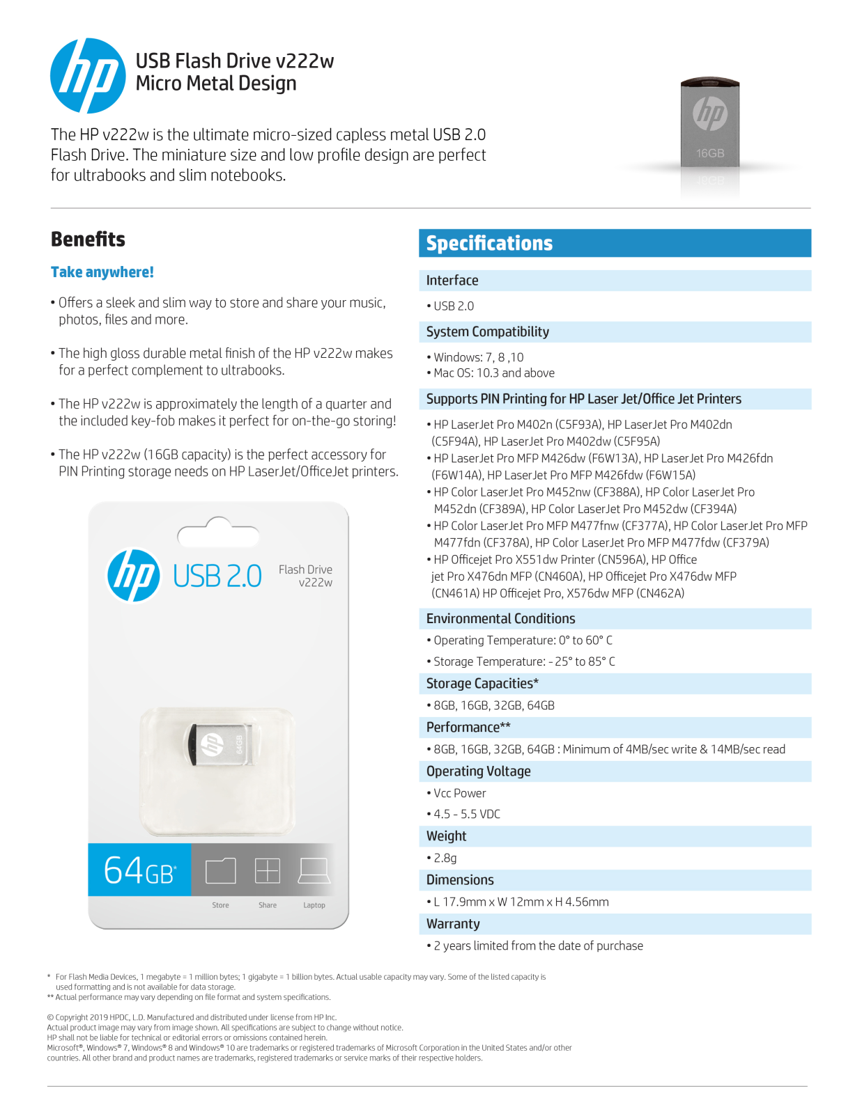 PNY HPFD222W-32 User Manual