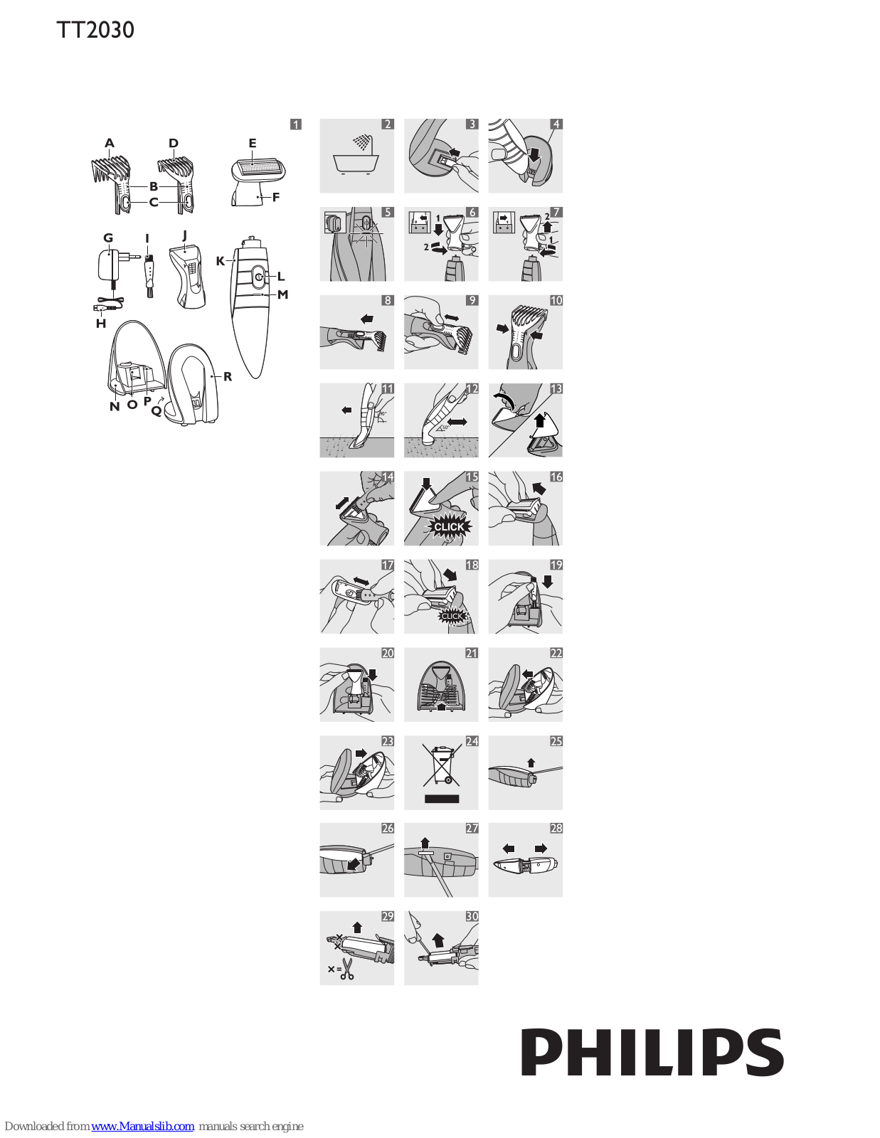 Philips TT2030/60, TT2030/10, TT2030/61, TT2030 User Manual