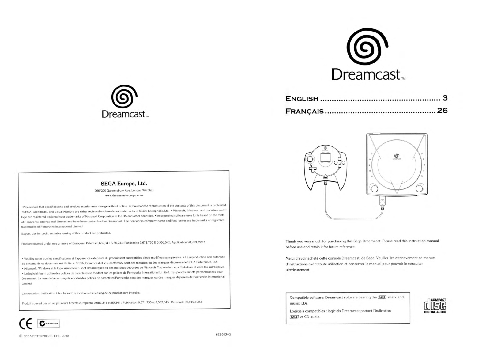 SEGA Dreamcast User Manual