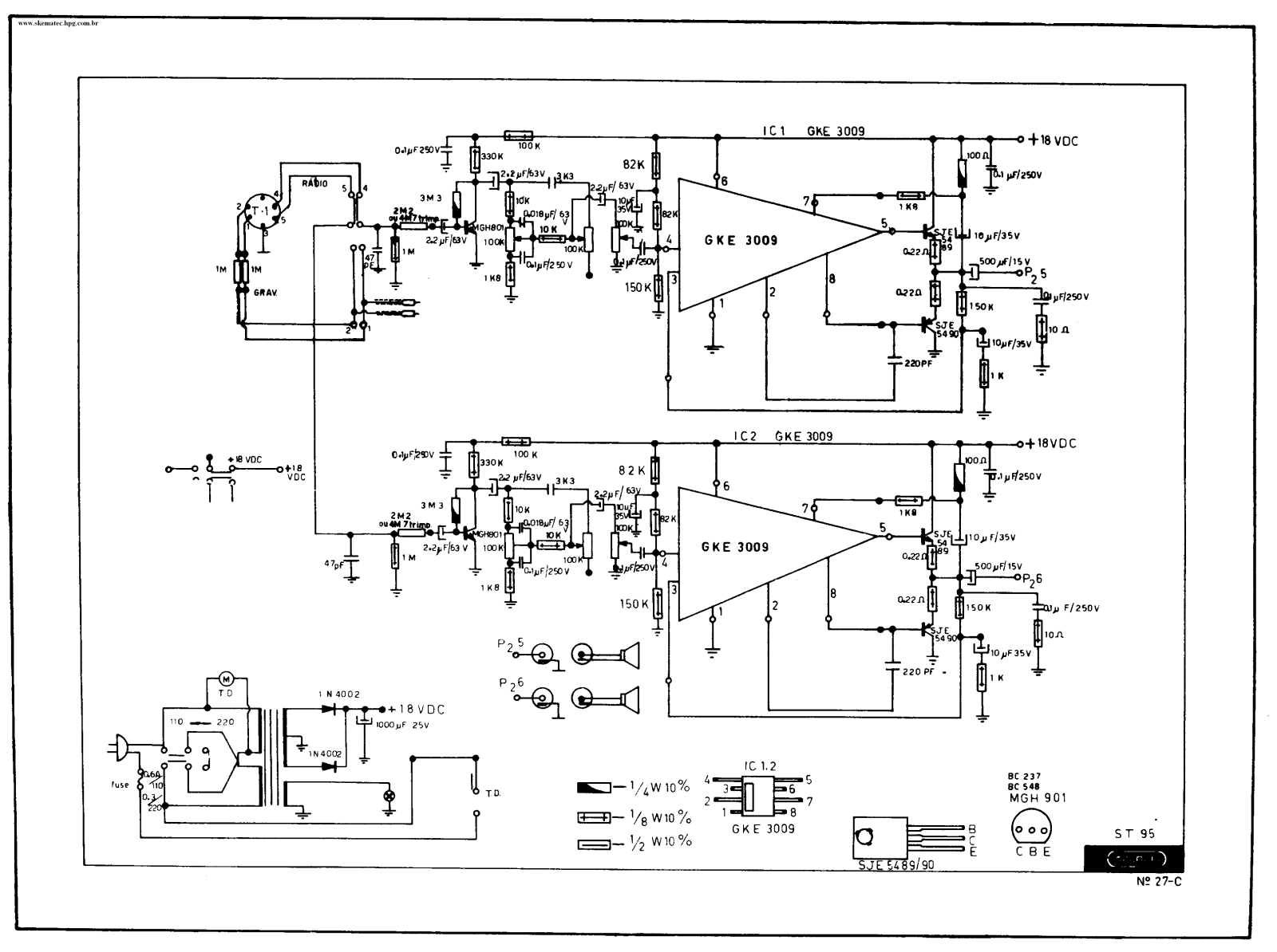 Grundig ST-95 Schematic