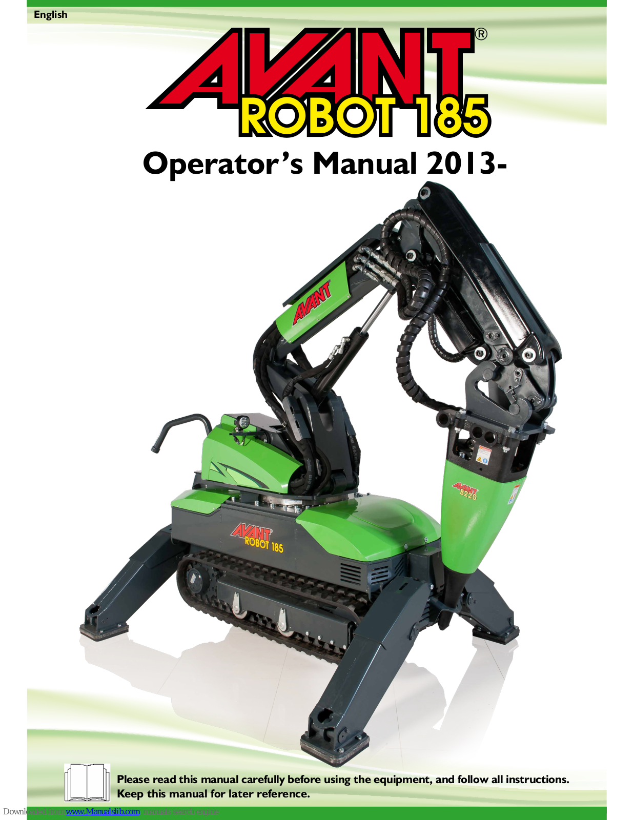 AVANT Robot 185 Operator's Manual - ManualMachine.com