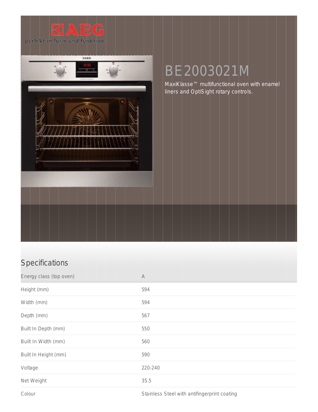AEG BP8715001M User Manual