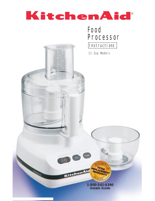 Kitchen Aid 9-cup Food Processor MODEL KFP740CR0 Tested and