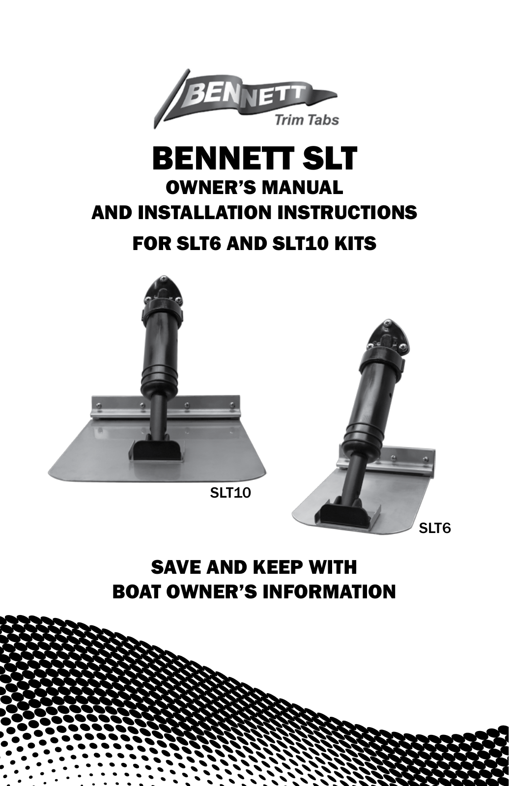 Bennett Marine SLT Self-Leveling Tabs User Manual