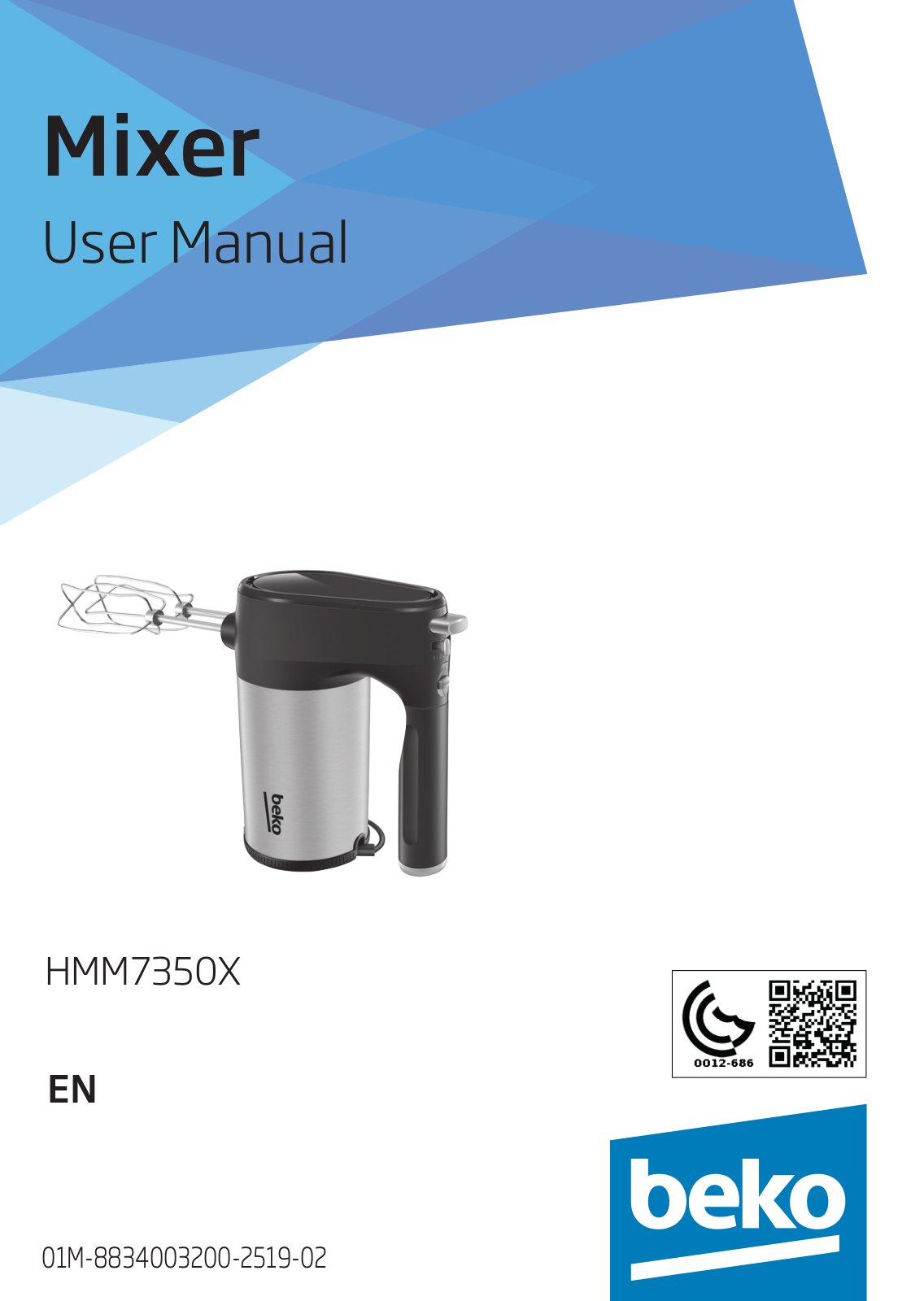 Beko HMM7350X User Manual