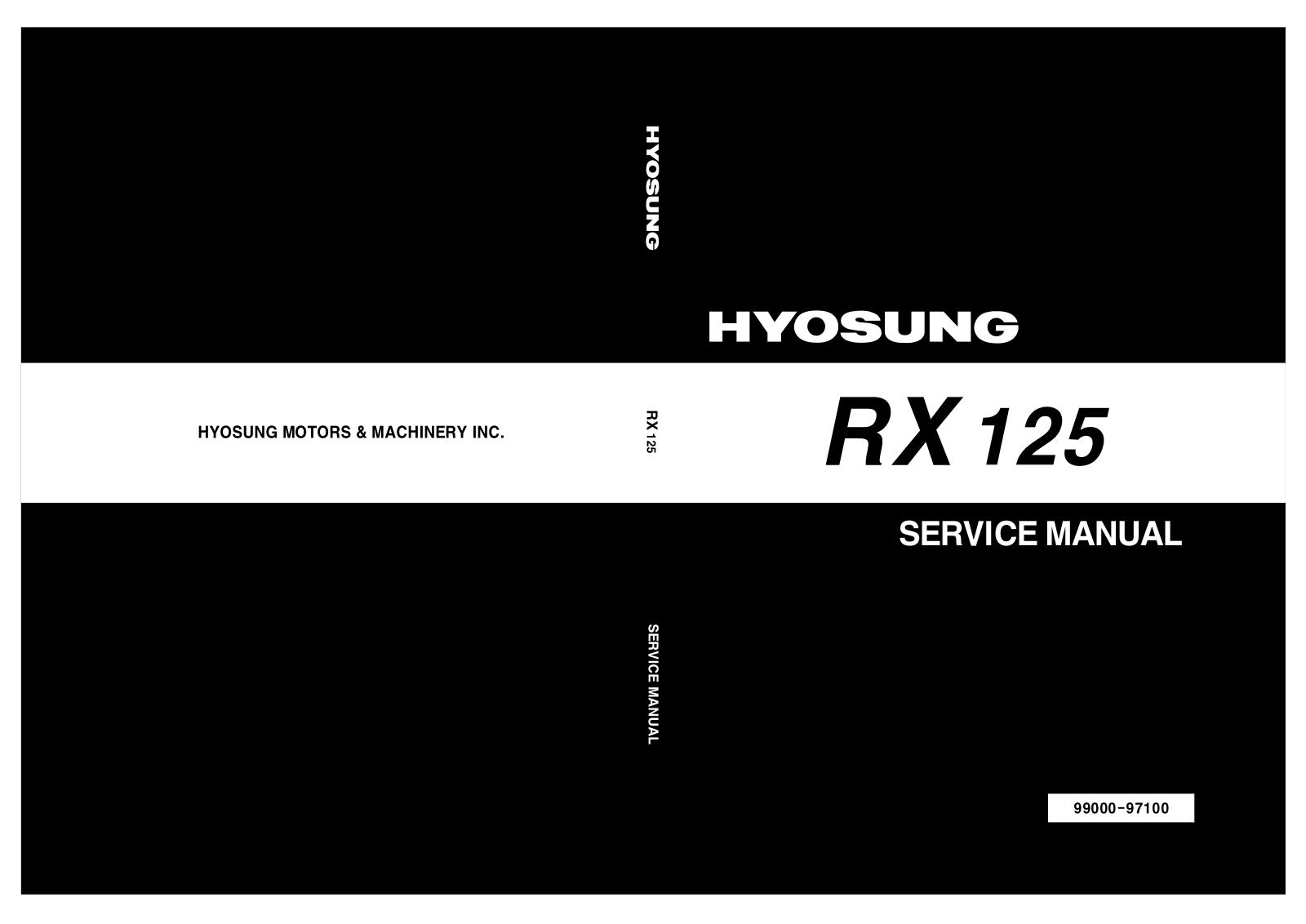 HYOSUNG RX 125 SM User Manual