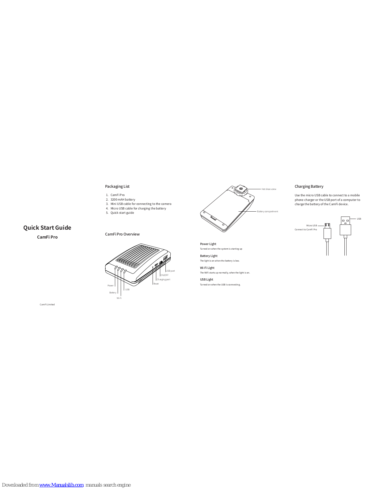 CamFi Pro Quick Start Manual