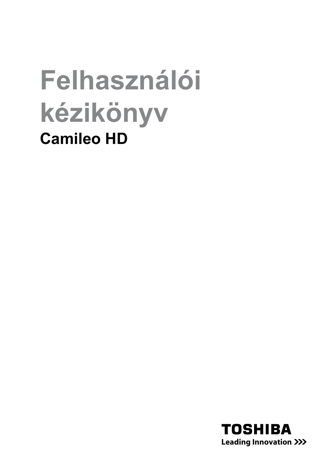 Toshiba CAMILEO HD User Manual