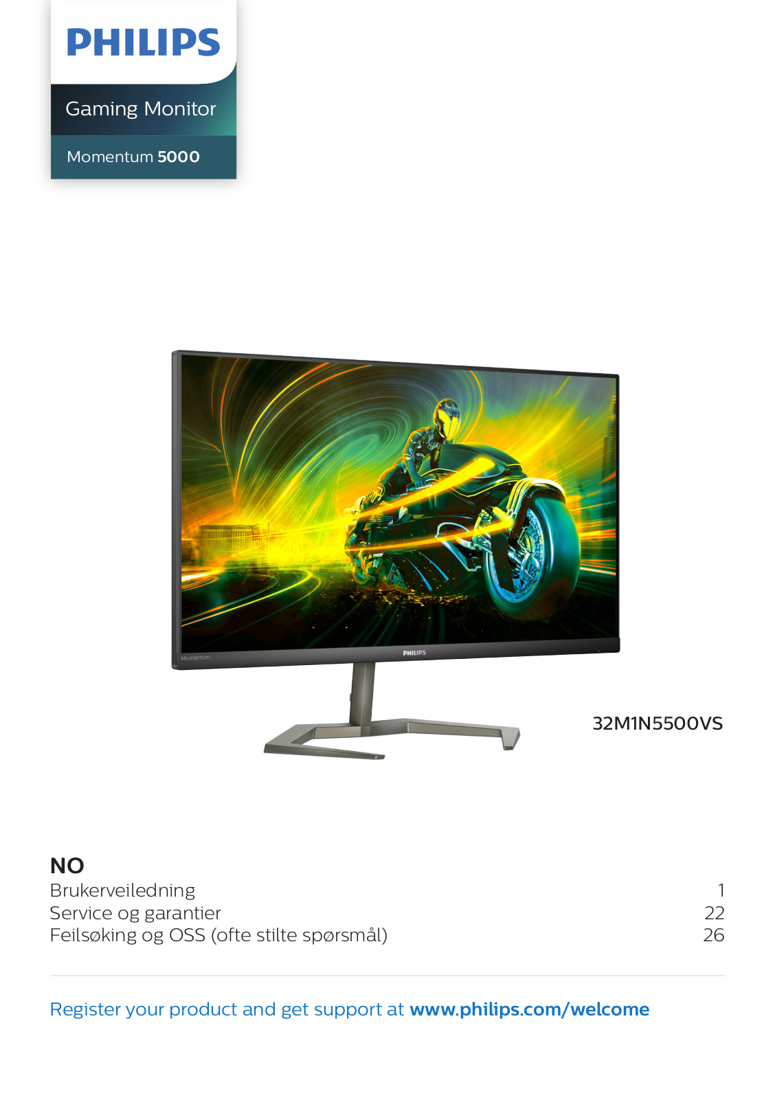 Philips 32M1N5500VS/00, 32M1N5500VS/01 User Guide