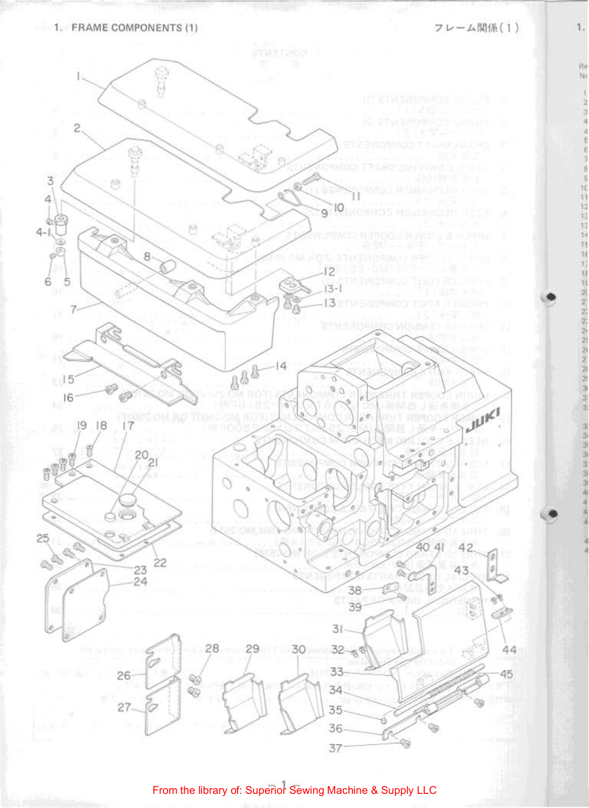 Juki MO-2504 Manual