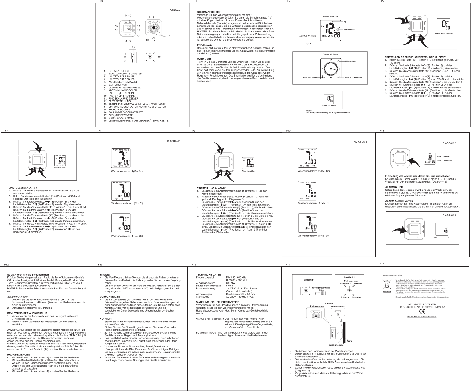 Denver CR-515 User Manual