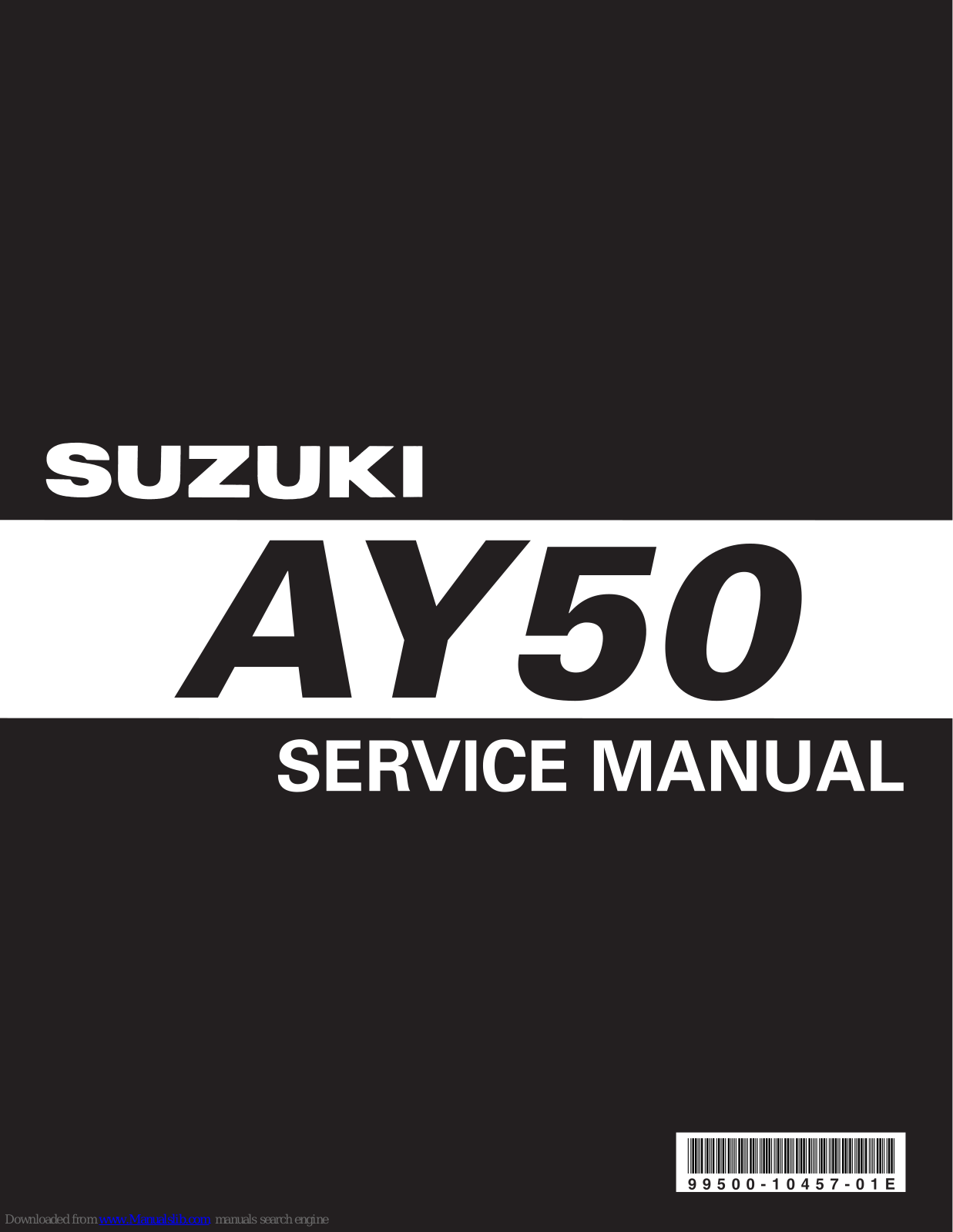 Suzuki AY50 Service Manual