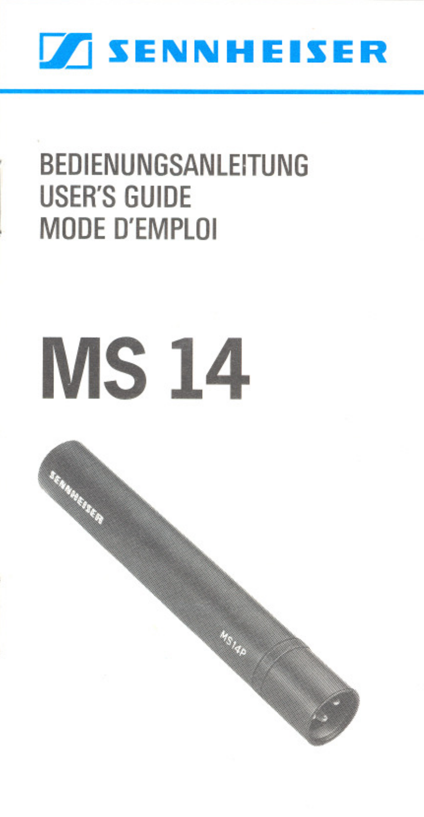 Sennheiser MS 14 User Manual - ManualMachine.com