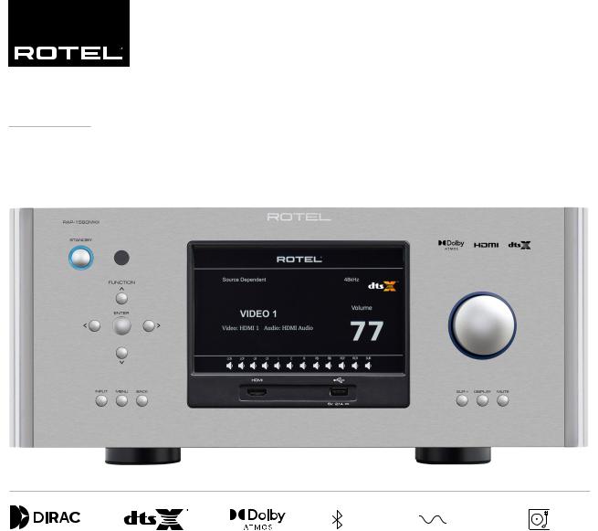 Rotel RAP-1580MKII Specification Sheet