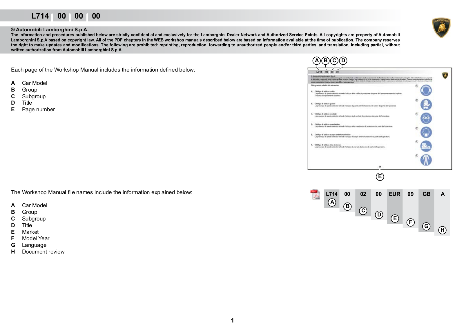 Lamborghini Gallardo 2009 User Manual