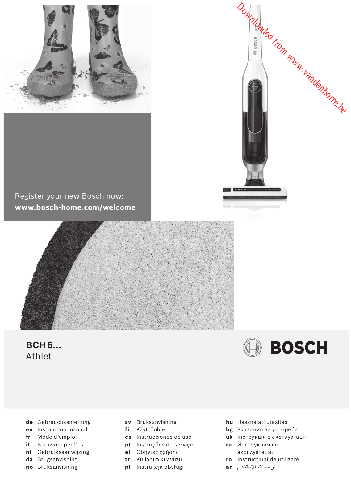 BOSCH BCH65PET User Manual