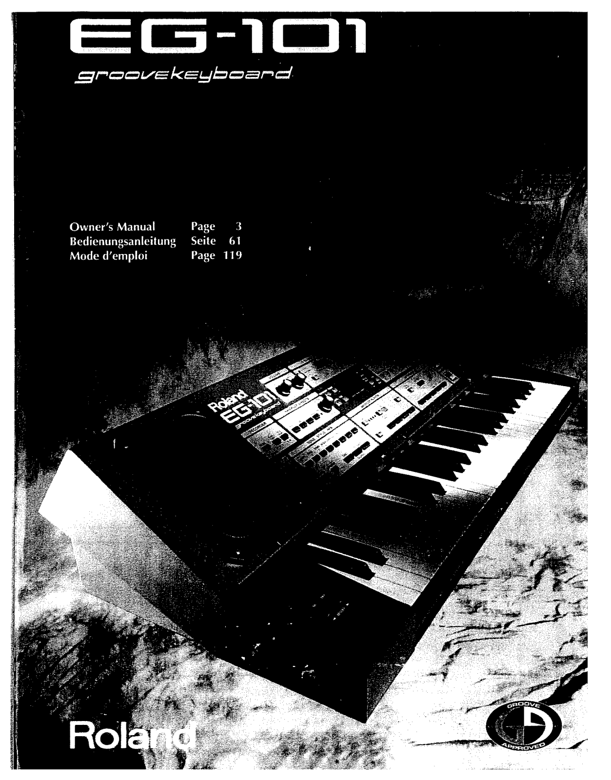 Roland Corporation EG-101 Owner's Manual