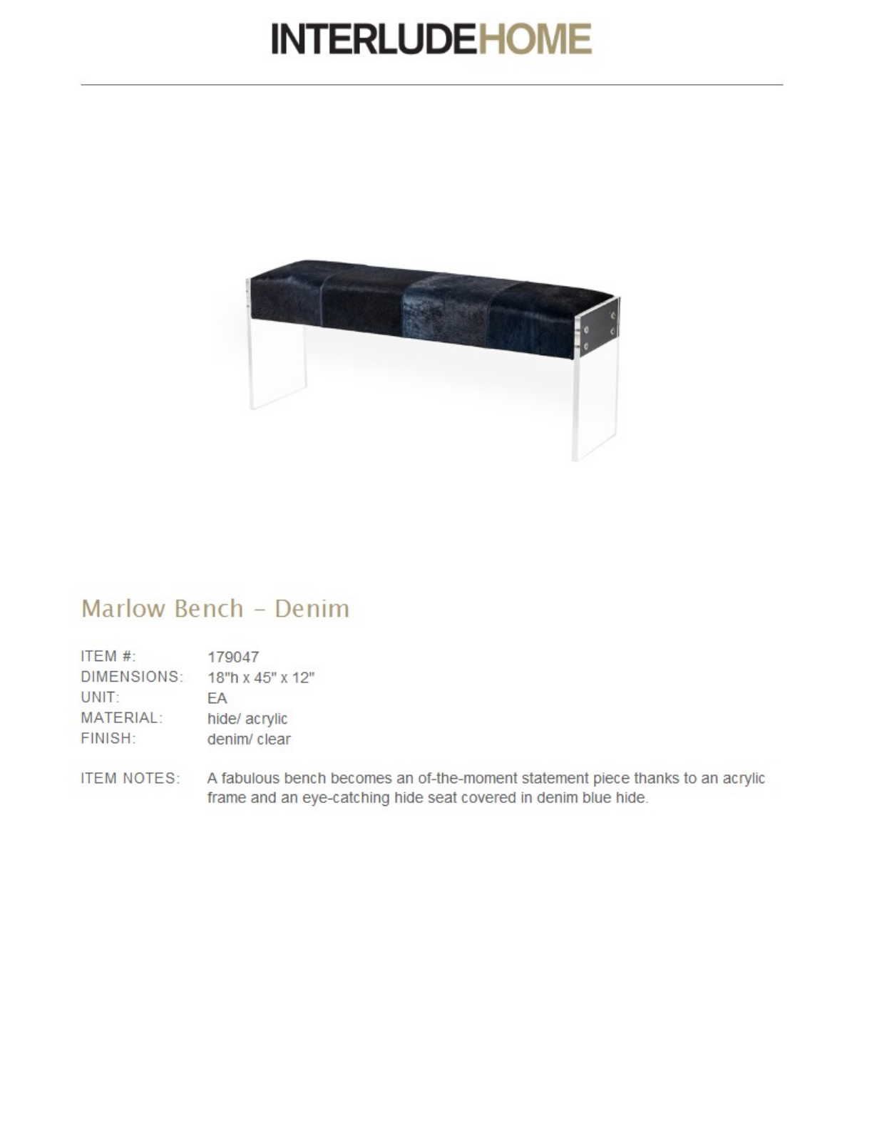 Interlude ILH1936 Specifications - ManualMachine.com