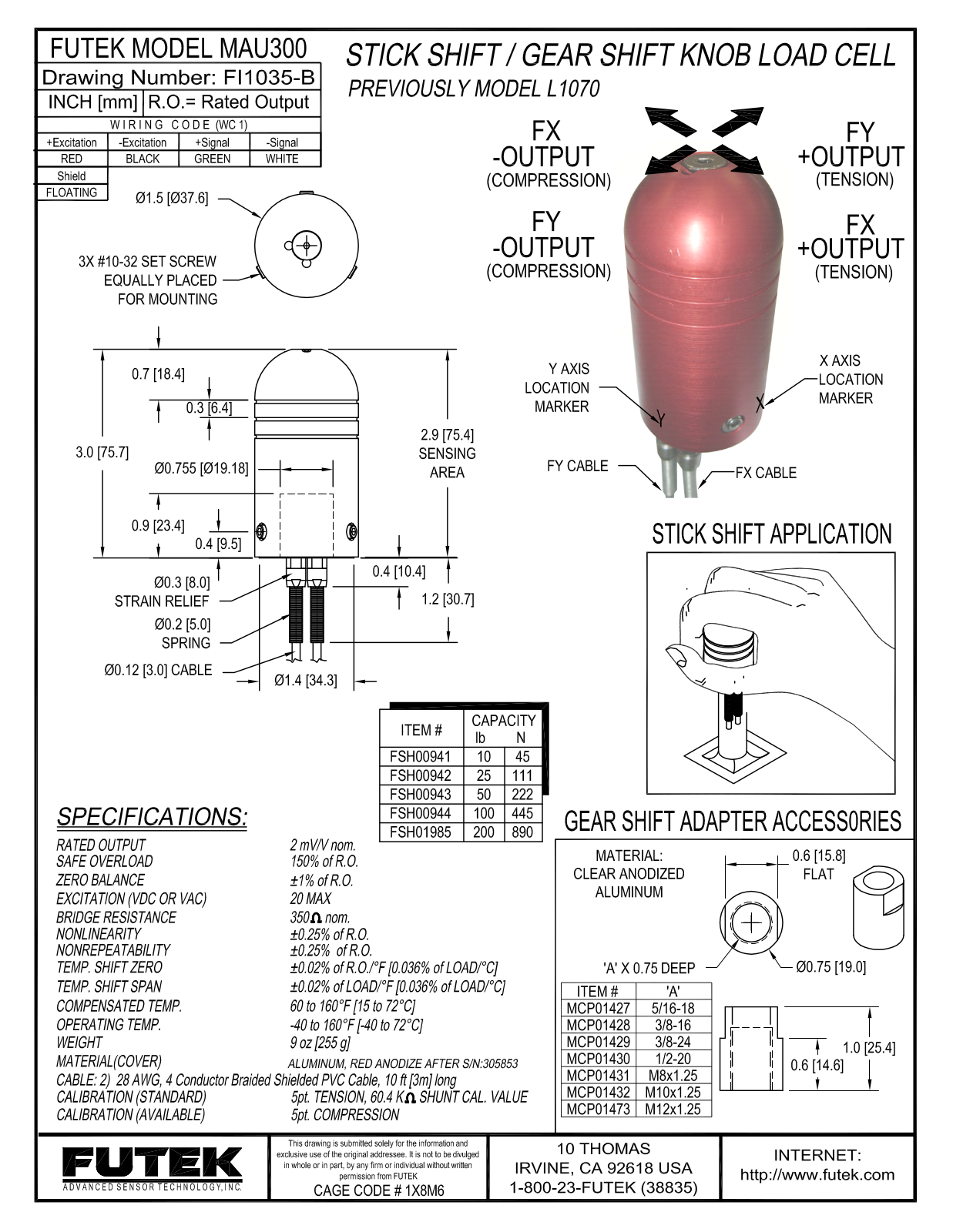 FUTEK MAU300 Service Manual