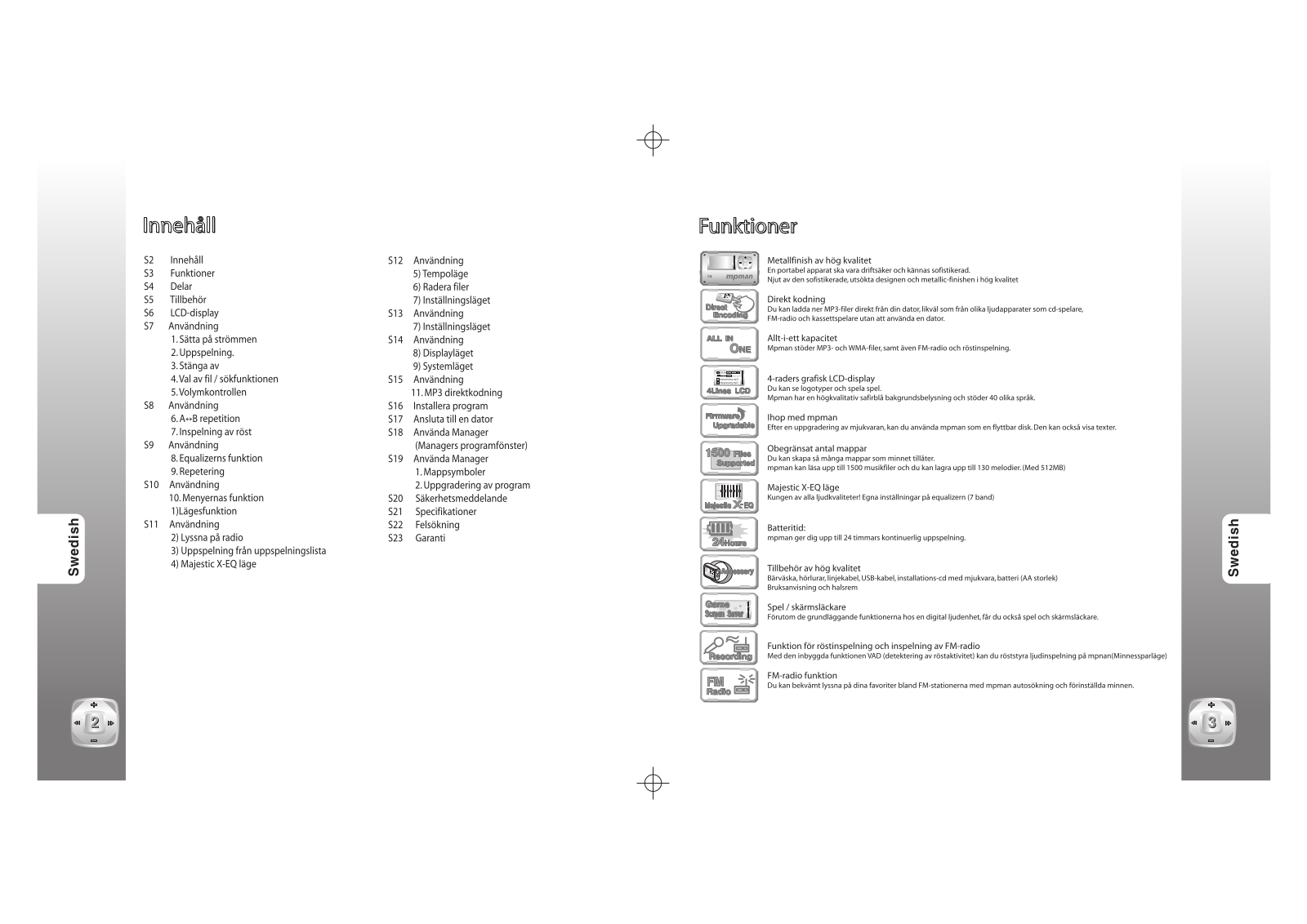 Mpman MP-F75 INSTRUCTION MANUAL