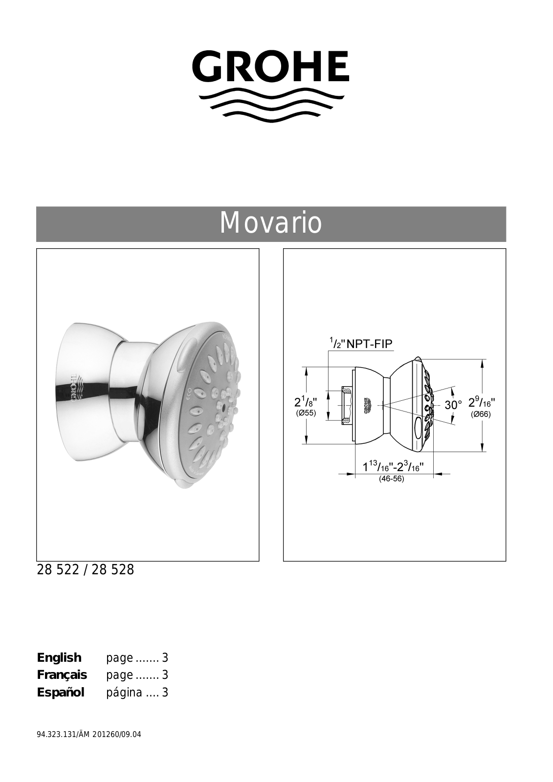 GROHE GRH2690 Installation & Assembly - ManualMachine.com