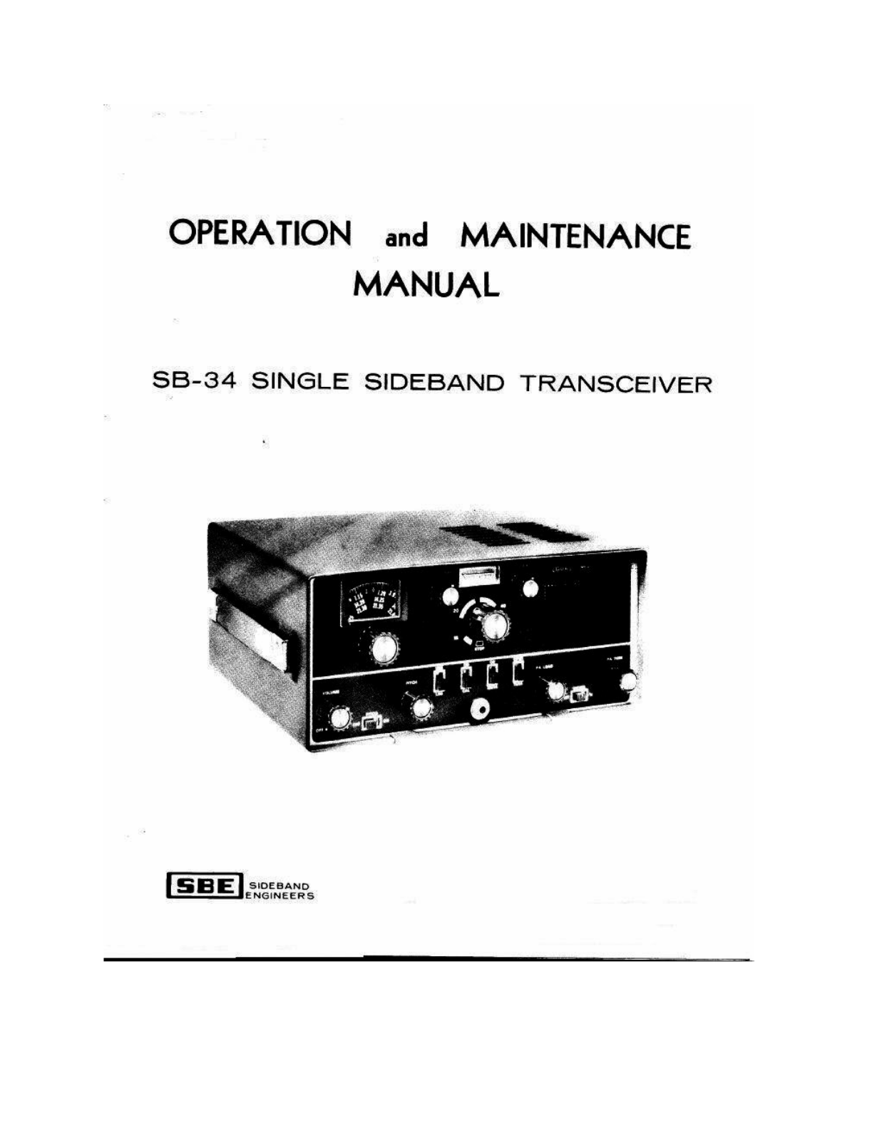 SBE SBE-34 User Manual