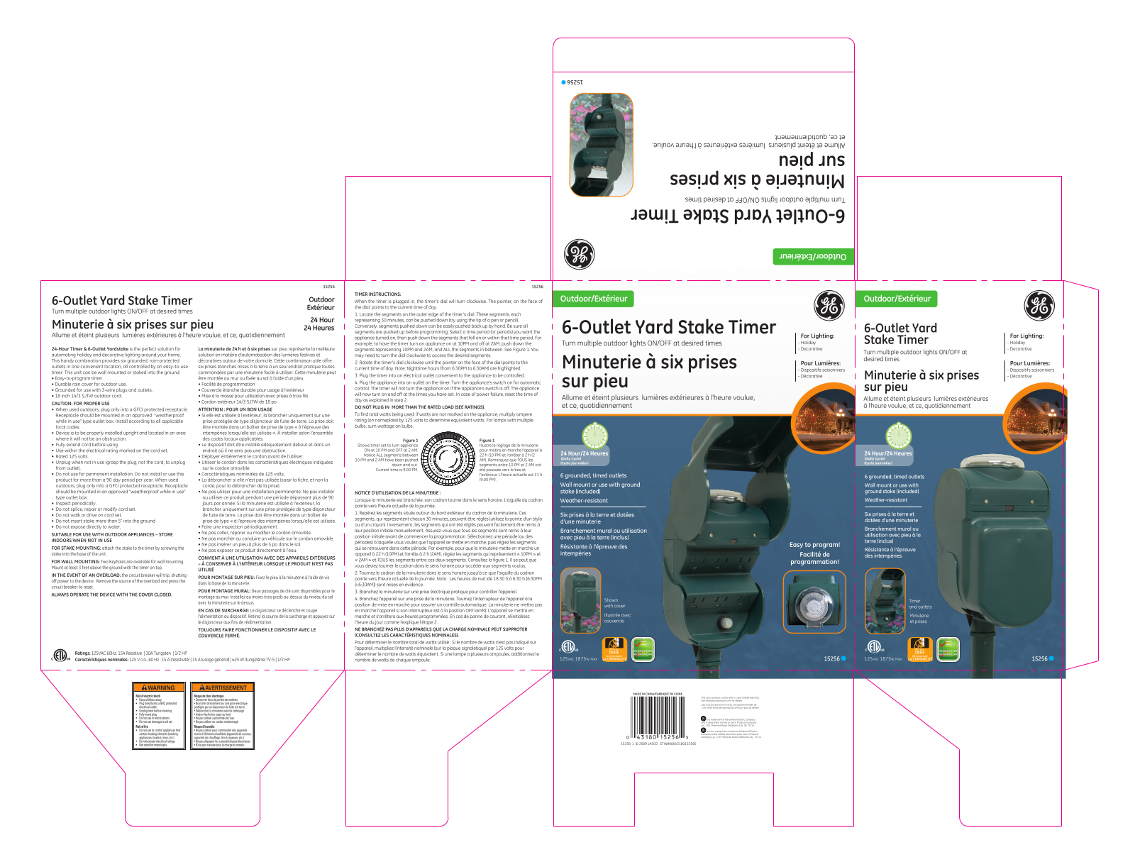 GE Outdoor 15256 Owner's Manual