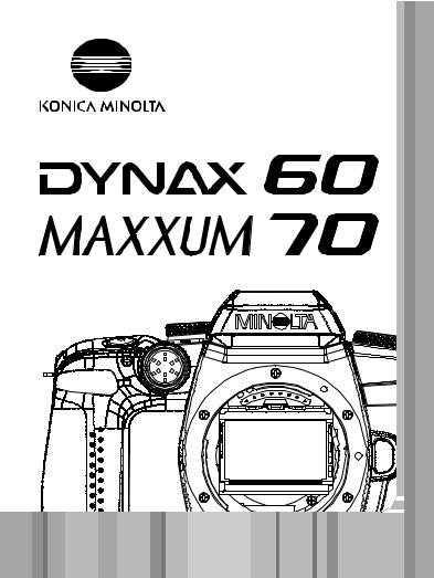 Minolta MAXXUM 70, DYNAX 60 user Manual