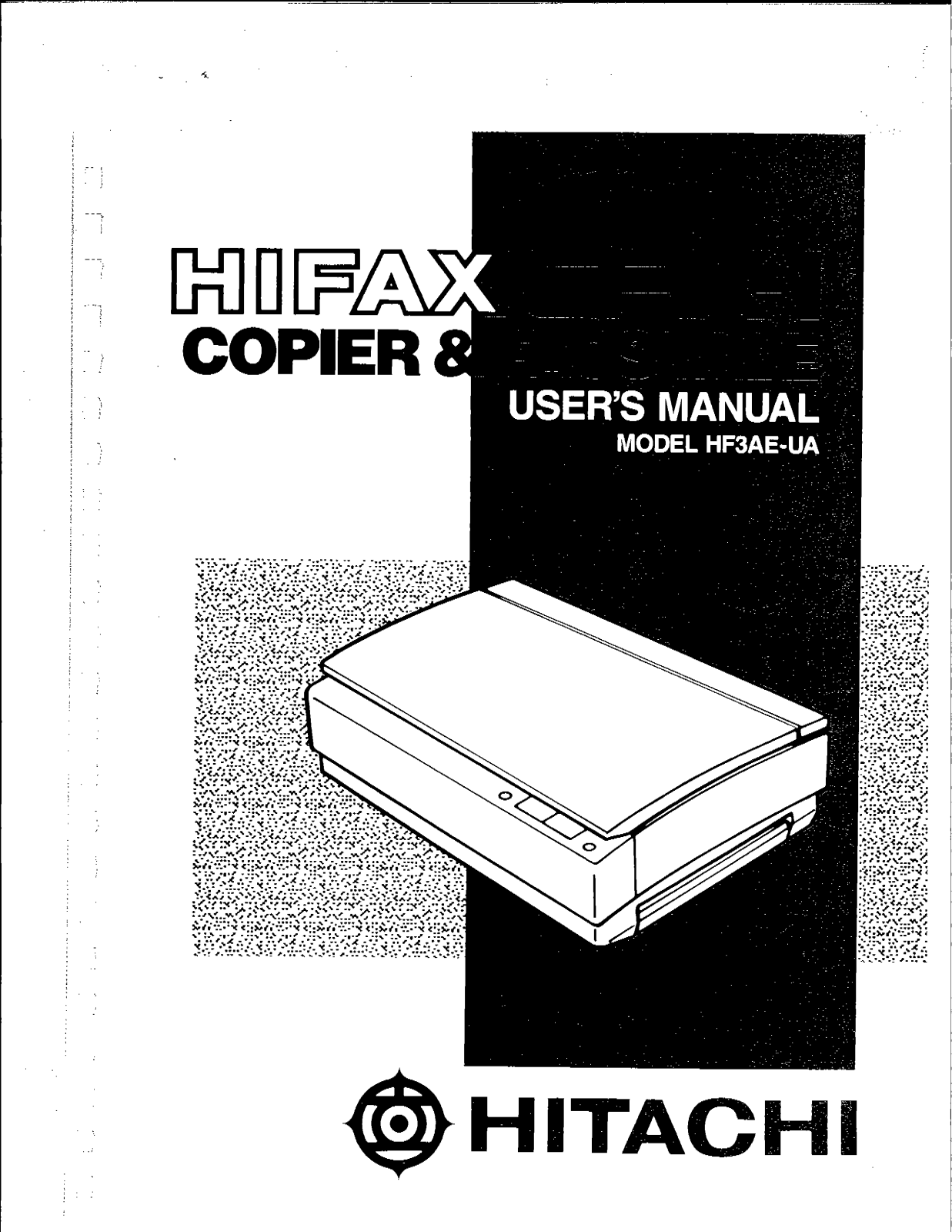 Hitachi HIFAX CFX1 User Manual