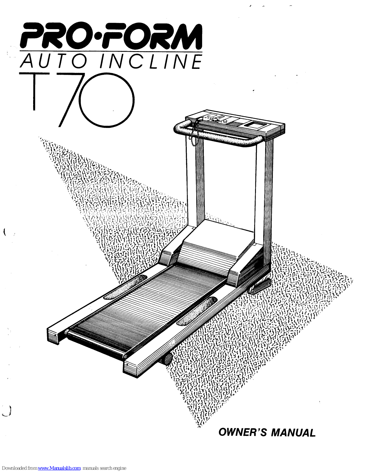 ProForm 70 Treadmill, T70, PFT 70 User Manual