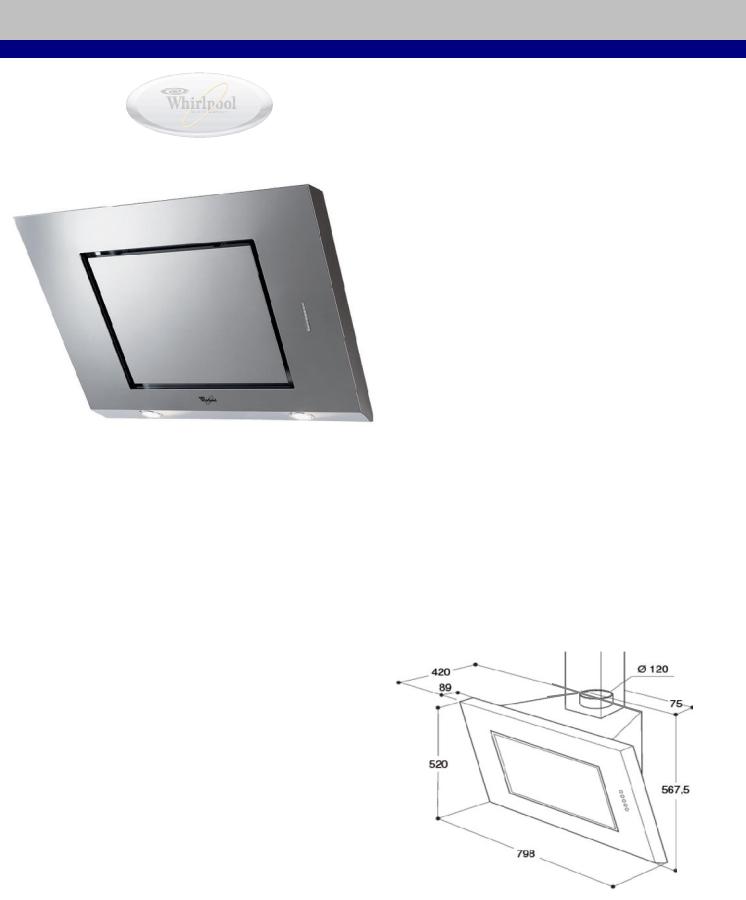 Whirlpool AKR 808 IX product sheet