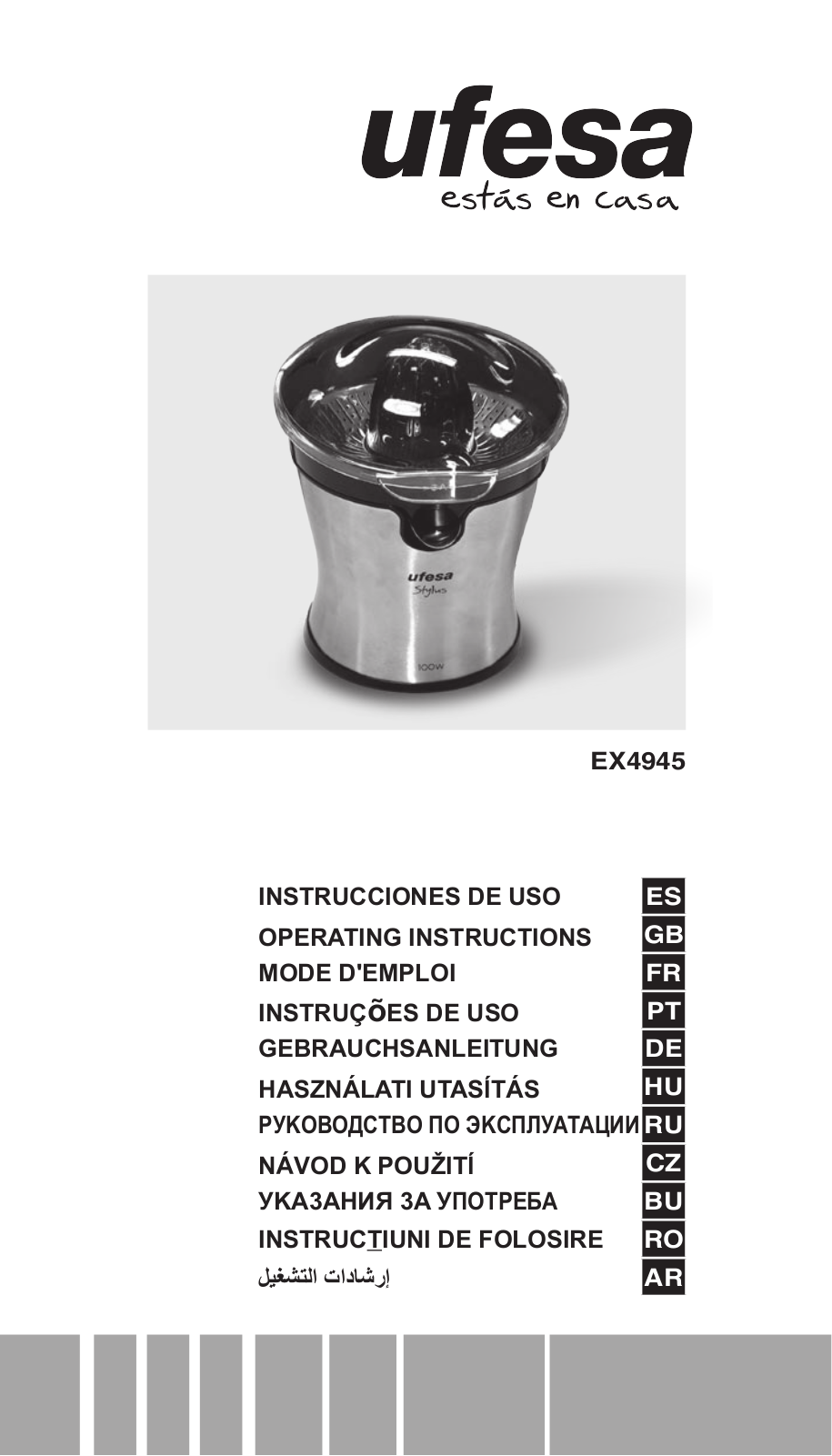 Ufesa EX4945 User Manual