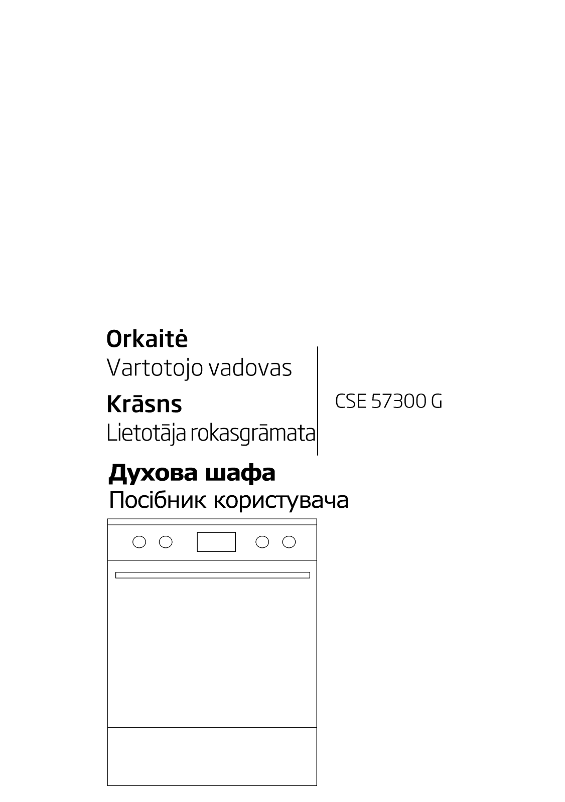 Beko CSE57300G User manual