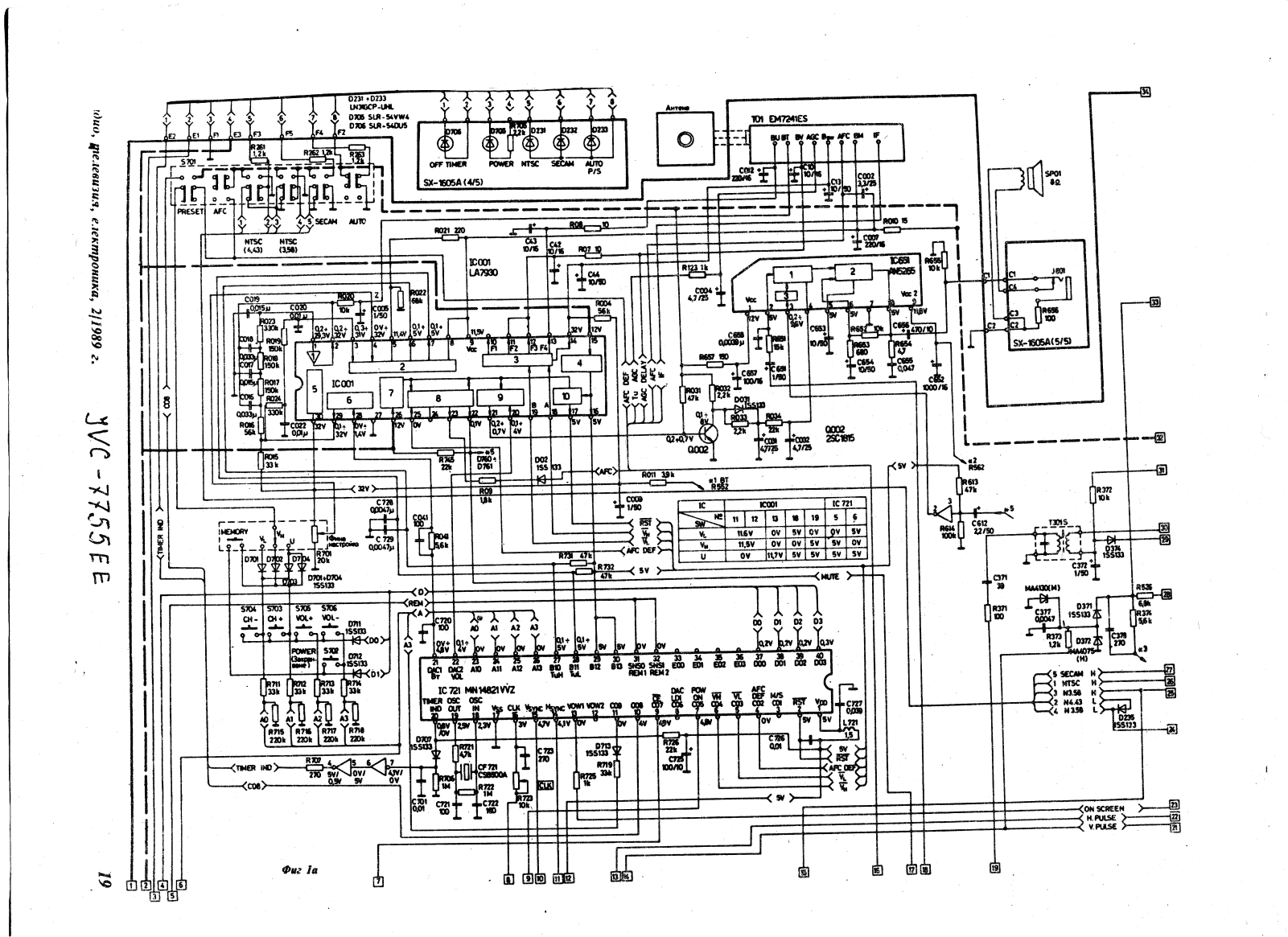 JVC 7755EE Cirquit Diagram