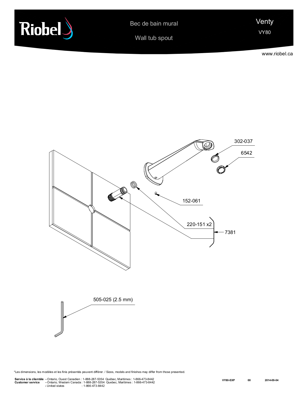Riobel ROBL1992 Specifications - ManualMachine.com
