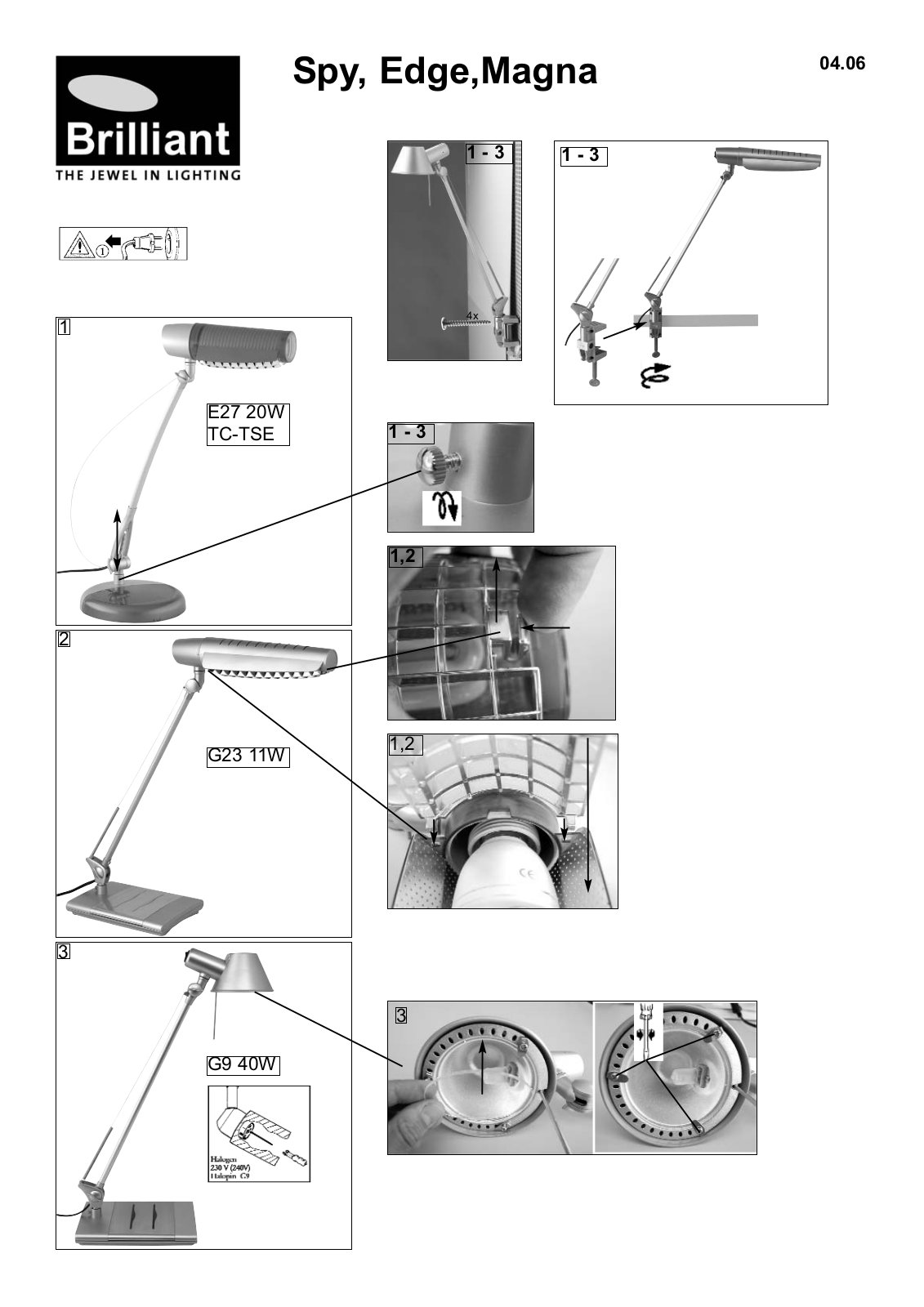 Brilliant Spy, Edge, Magna User Guide