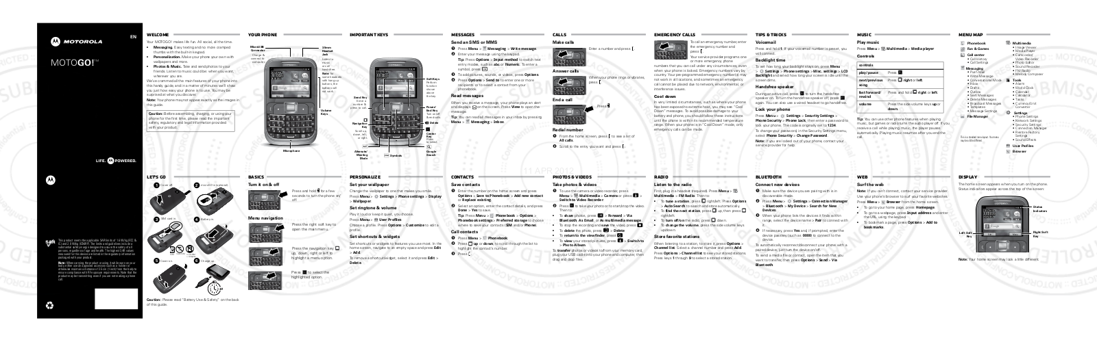 Motorola T56NE2 Users manual